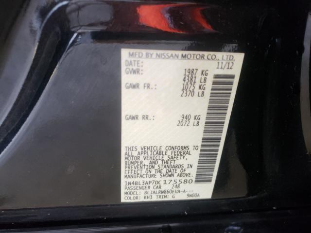 Photo 9 VIN: 1N4BL3AP7DC175580 - NISSAN ALTIMA 3.5 