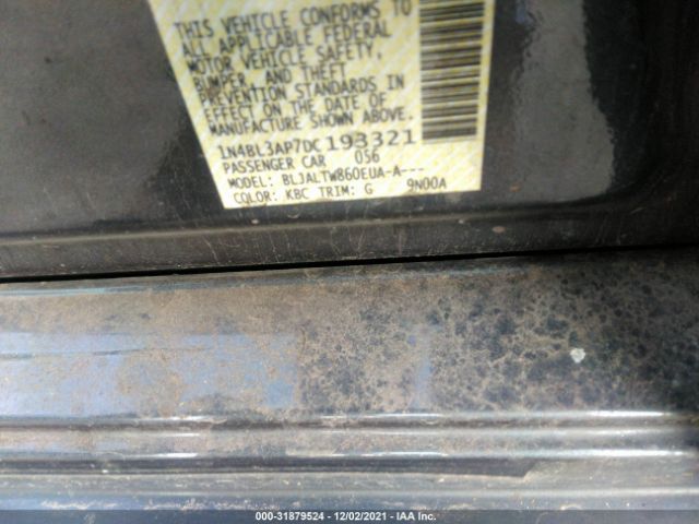 Photo 8 VIN: 1N4BL3AP7DC193321 - NISSAN ALTIMA 