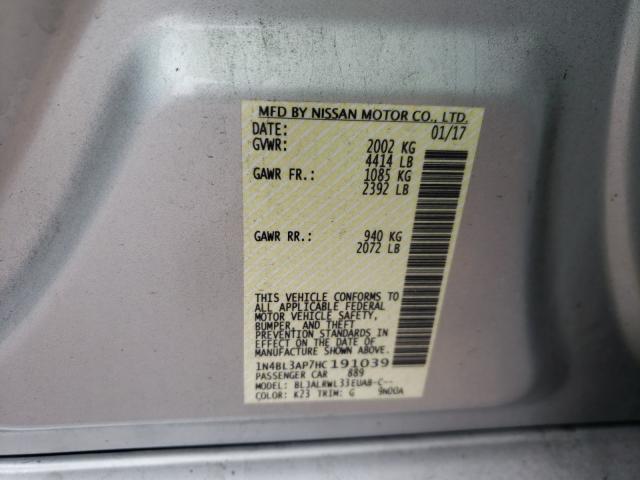 Photo 9 VIN: 1N4BL3AP7HC191039 - NISSAN ALTIMA 3.5 