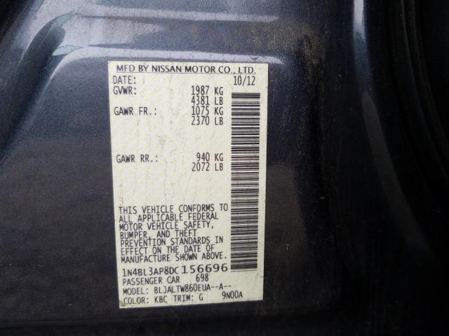 Photo 9 VIN: 1N4BL3AP8DC156696 - NISSAN ALTIMA 3.5 