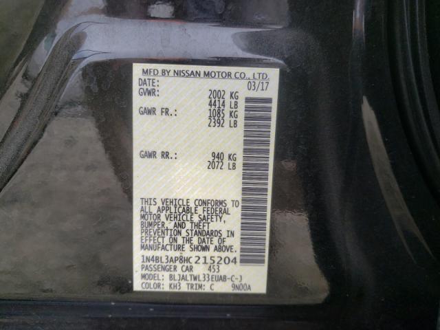 Photo 9 VIN: 1N4BL3AP8HC215204 - NISSAN ALTIMA 3.5 