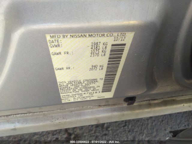 Photo 8 VIN: 1N4BL3AP9DN470183 - NISSAN ALTIMA 