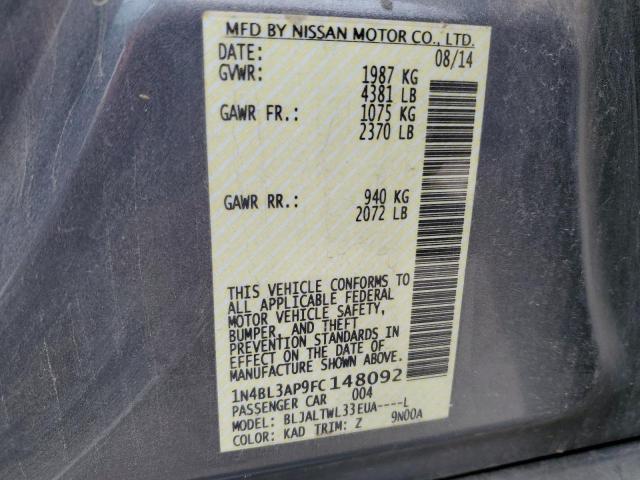 Photo 11 VIN: 1N4BL3AP9FC148092 - NISSAN ALTIMA 3.5 