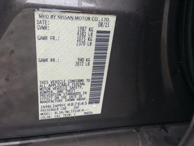 Photo 9 VIN: 1N4BL3AP9FC487645 - NISSAN ALTIMA 3.5 