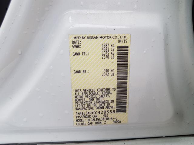 Photo 9 VIN: 1N4BL3APXFC429558 - NISSAN ALTIMA 3.5 