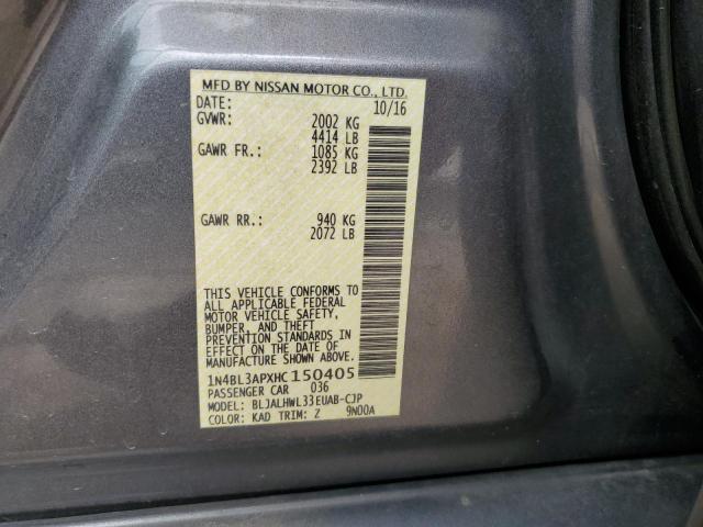 Photo 12 VIN: 1N4BL3APXHC150405 - NISSAN ALTIMA 