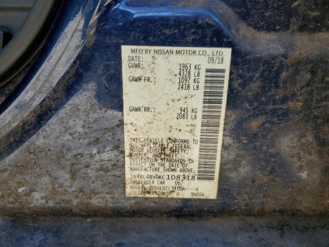 Photo 11 VIN: 1N4BL4BV0KC108318 - NISSAN ALTIMA S 