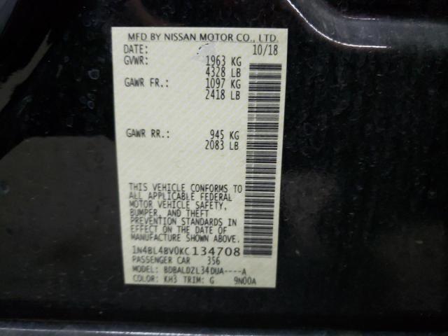 Photo 11 VIN: 1N4BL4BV0KC134708 - NISSAN ALTIMA S 