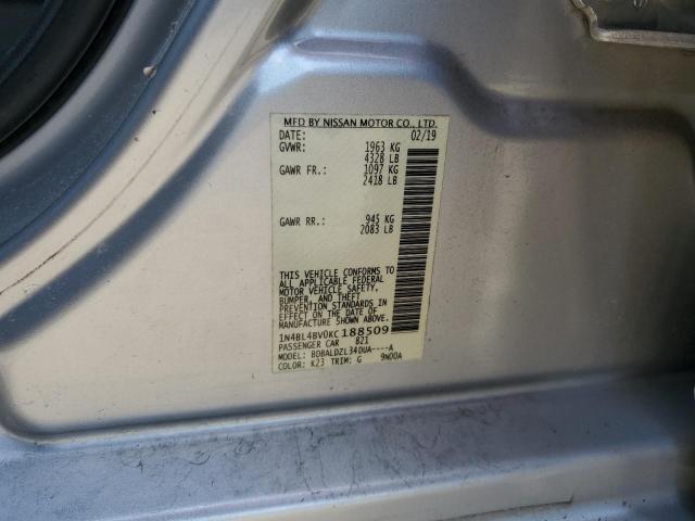 Photo 11 VIN: 1N4BL4BV0KC188509 - NISSAN ALTIMA S 