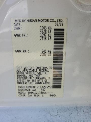 Photo 11 VIN: 1N4BL4BV0KC214929 - NISSAN ALTIMA S 