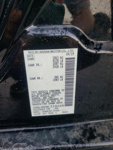 Photo 12 VIN: 1N4BL4BV0KC224568 - NISSAN ALTIMA S 