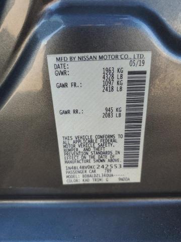 Photo 11 VIN: 1N4BL4BV0KC242553 - NISSAN ALTIMA S 