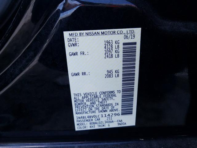 Photo 9 VIN: 1N4BL4BV0LC114296 - NISSAN ALTIMA S 