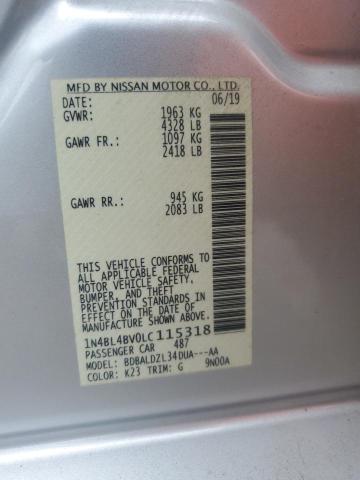 Photo 12 VIN: 1N4BL4BV0LC115318 - NISSAN ALTIMA 