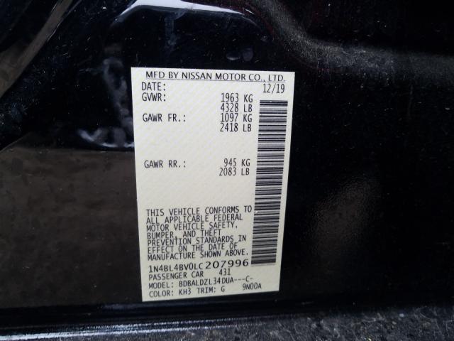 Photo 9 VIN: 1N4BL4BV0LC207996 - NISSAN ALTIMA S 