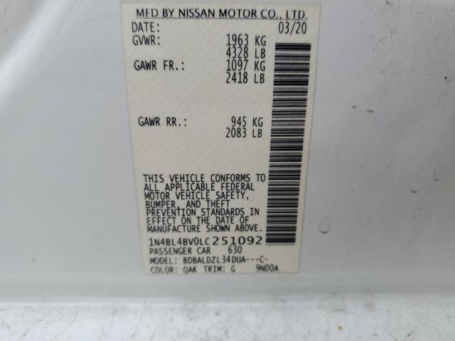 Photo 11 VIN: 1N4BL4BV0LC251092 - NISSAN ALTIMA 