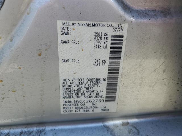 Photo 11 VIN: 1N4BL4BV0LC262769 - NISSAN ALTIMA S 