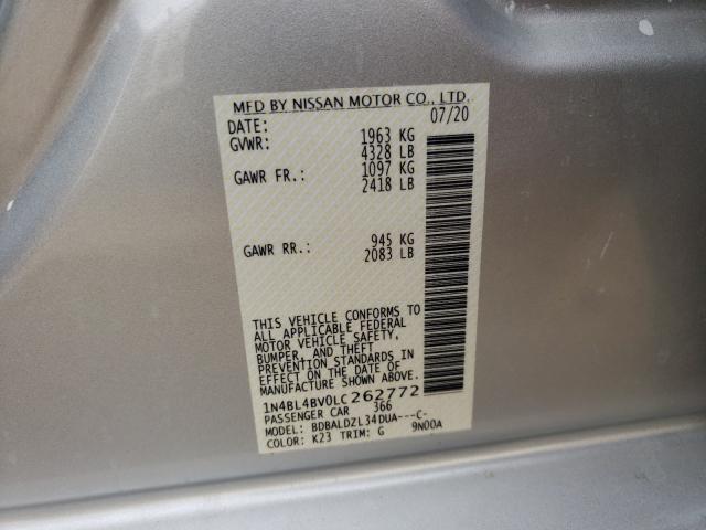 Photo 9 VIN: 1N4BL4BV0LC262772 - NISSAN ALTIMA 