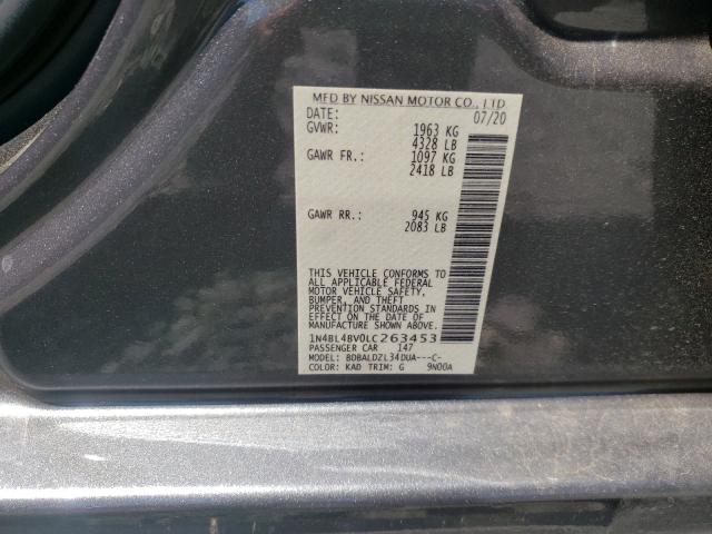 Photo 9 VIN: 1N4BL4BV0LC263453 - NISSAN ALTIMA S 