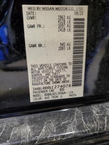 Photo 12 VIN: 1N4BL4BV0LC274078 - NISSAN ALTIMA 