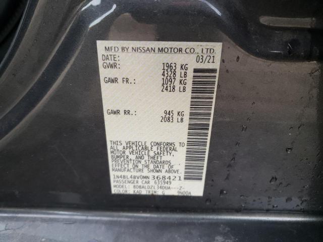 Photo 12 VIN: 1N4BL4BV0MN368421 - NISSAN ALTIMA 