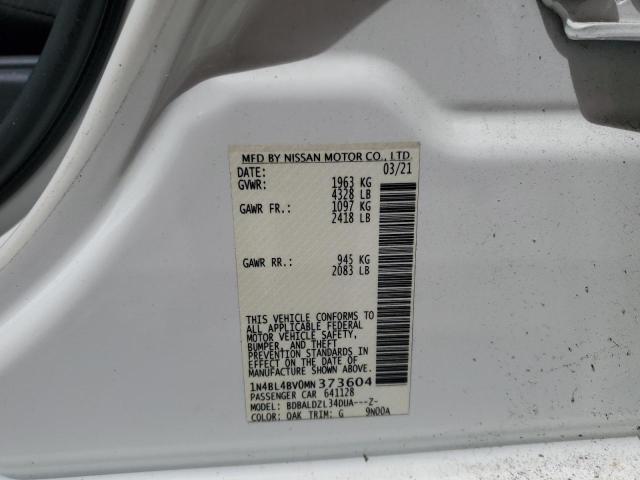 Photo 11 VIN: 1N4BL4BV0MN373604 - NISSAN ALTIMA S 