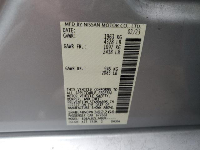 Photo 11 VIN: 1N4BL4BV0PN362266 - NISSAN ALTIMA 