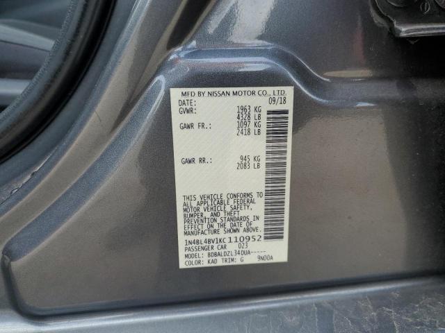 Photo 11 VIN: 1N4BL4BV1KC110952 - NISSAN ALTIMA S 