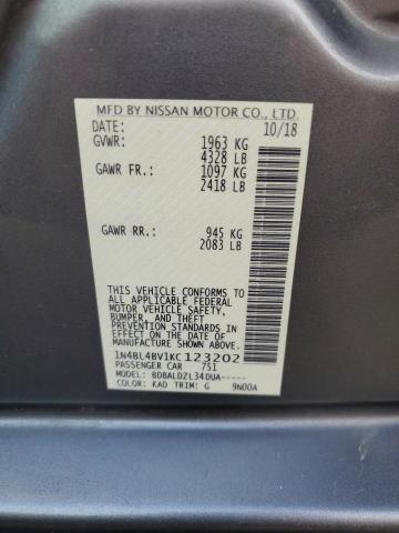 Photo 11 VIN: 1N4BL4BV1KC123202 - NISSAN ALTIMA S 