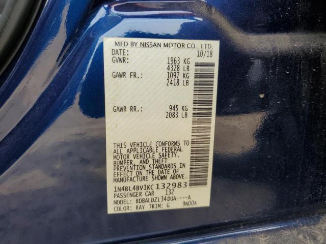 Photo 9 VIN: 1N4BL4BV1KC132983 - NISSAN ALTIMA S 