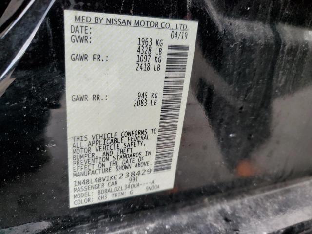 Photo 11 VIN: 1N4BL4BV1KC238429 - NISSAN ALTIMA S 