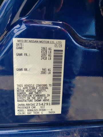 Photo 11 VIN: 1N4BL4BV1KC254291 - NISSAN ALTIMA S 