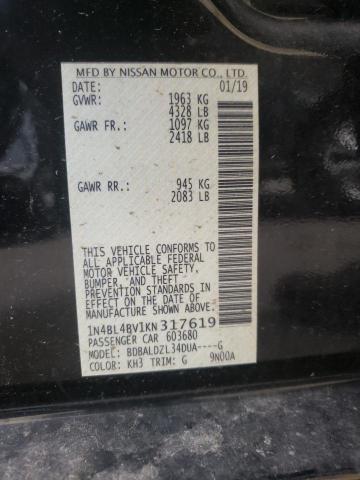 Photo 9 VIN: 1N4BL4BV1KN317619 - NISSAN ALTIMA S 