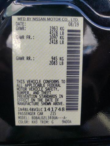 Photo 9 VIN: 1N4BL4BV1LC141748 - NISSAN ALTIMA S 