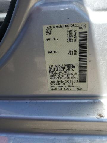 Photo 12 VIN: 1N4BL4BV1LC163233 - NISSAN ALTIMA S 