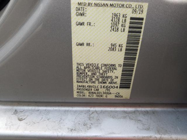 Photo 9 VIN: 1N4BL4BV1LC166004 - NISSAN ALTIMA S 