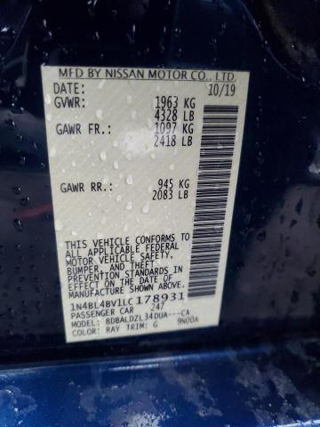 Photo 11 VIN: 1N4BL4BV1LC178931 - NISSAN ALTIMA 