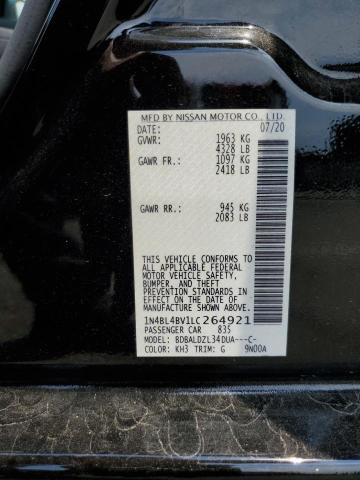 Photo 11 VIN: 1N4BL4BV1LC264921 - NISSAN ALTIMA S 