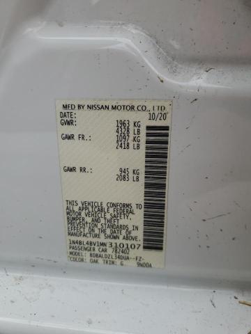 Photo 11 VIN: 1N4BL4BV1MN310107 - NISSAN ALTIMA S 