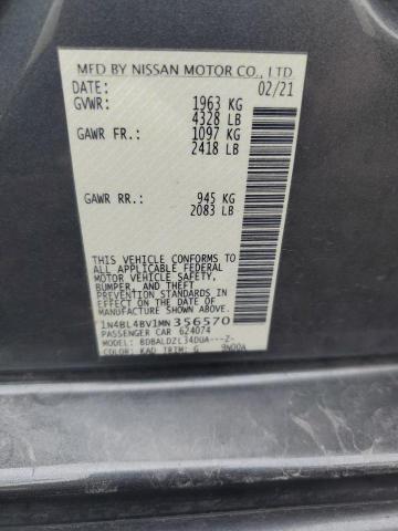 Photo 11 VIN: 1N4BL4BV1MN356570 - NISSAN ALTIMA S 