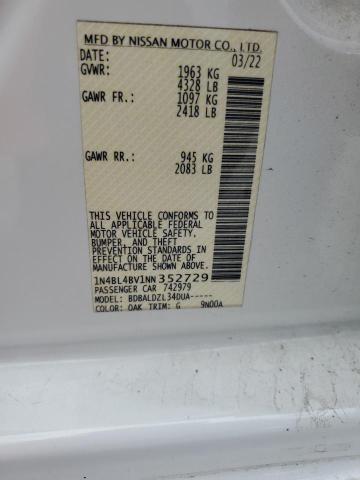 Photo 11 VIN: 1N4BL4BV1NN352729 - NISSAN ALTIMA S 