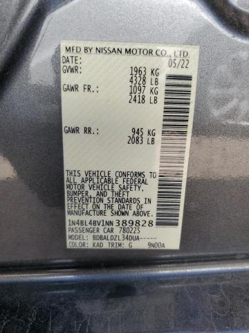 Photo 11 VIN: 1N4BL4BV1NN389828 - NISSAN ALTIMA S 