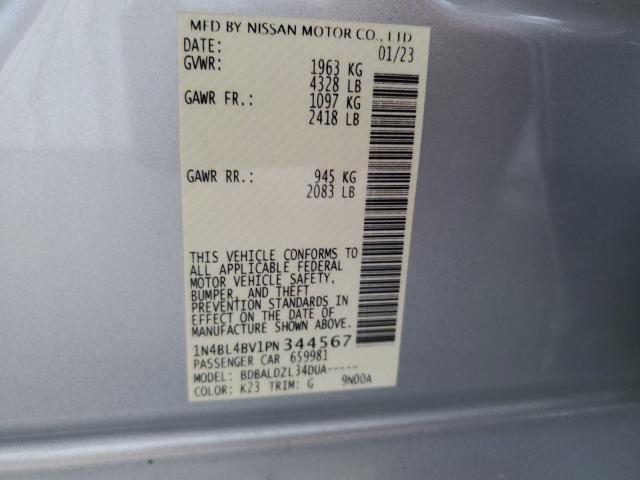 Photo 11 VIN: 1N4BL4BV1PN344567 - NISSAN ALTIMA S 