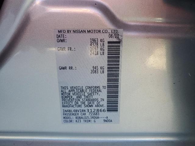 Photo 12 VIN: 1N4BL4BV1RN312866 - NISSAN ALTIMA S 