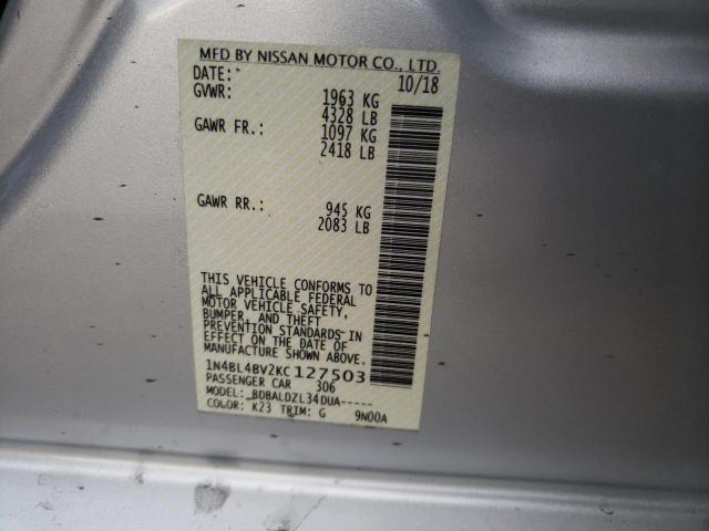 Photo 11 VIN: 1N4BL4BV2KC127503 - NISSAN ALTIMA 