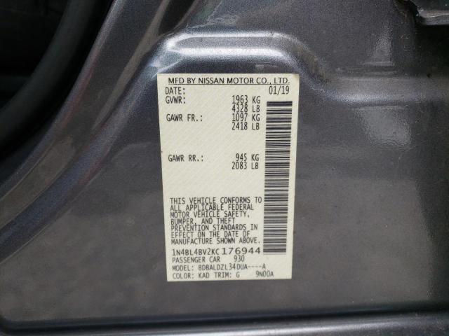 Photo 12 VIN: 1N4BL4BV2KC176944 - NISSAN ALTIMA S 