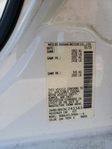 Photo 11 VIN: 1N4BL4BV2KC241565 - NISSAN ALTIMA S 