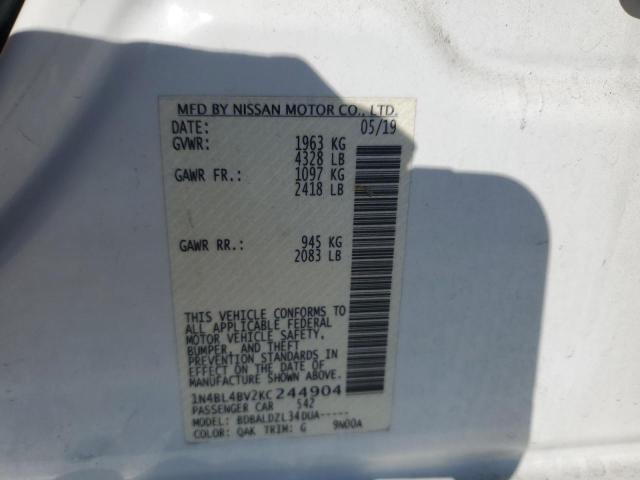 Photo 11 VIN: 1N4BL4BV2KC244904 - NISSAN ALTIMA S 