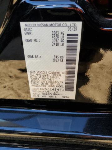 Photo 12 VIN: 1N4BL4BV2KC245471 - NISSAN ALTIMA 