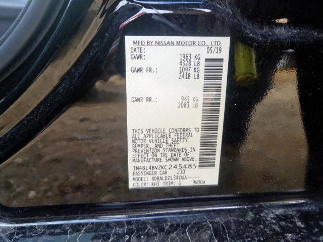 Photo 9 VIN: 1N4BL4BV2KC245485 - NISSAN ALTIMA 